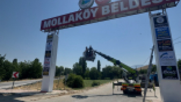 Beldemizin giriş bölümünde bulunan tabelamızın bakım ve onarımını tamamlamış bulunmaktayız. Bu süreçte bizlere katkıda bulunan tüm dostlarımıza çok teşekkür ederim. Daha güzel MOLLAKÖY için çalışmaya devam.